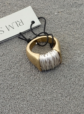 拉睦RLM SOHO双款手工绕丝设计师腔调森女文艺嘻哈朋克摇滚范戒指