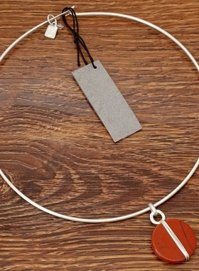 西洋欧美风天然原石手工做缠丝设计师腔调森女文艺范潮人个性项圈