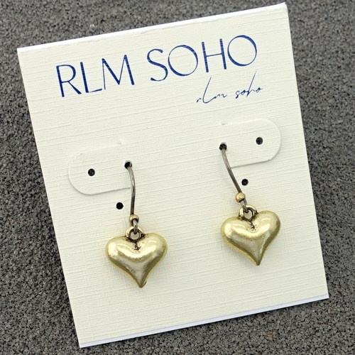 拉睦RLM SOHO实心立体爱心小清新森女文艺范复古VINTAGE耳环坠饰