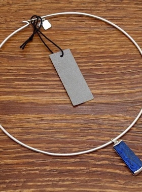 西洋欧美风青金石设计师腔调森女文艺术气质潮人休闲风个性项圈