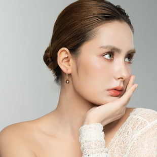 西洋欧美风天然珍珠设计师气质森女文艺术气质小个性 耳环坠饰品