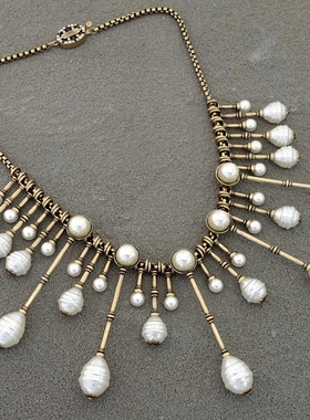 度假摄影宴会派对婚纱礼服裙T舞台走秀场潮人时尚大气潮酷项链