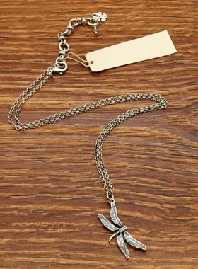 西洋欧美风创意别致彩釉蜻蜓森女文艺范别致个性小项链