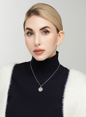 做旧银色双面做工神秘异域印第安部落民族风森女文艺VINTAGE项链