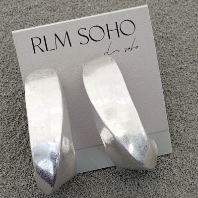 拉睦RLM SOHO哑光金银设计师腔调森女文艺嘻哈朋克摇滚范耳针环饰