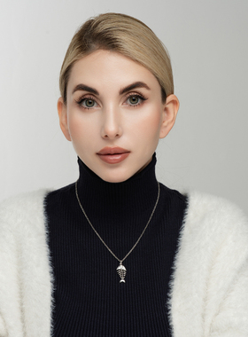 做旧银色小鱼骨卡卡外饰创意别致个性森女文艺范复古VINTAGE项链