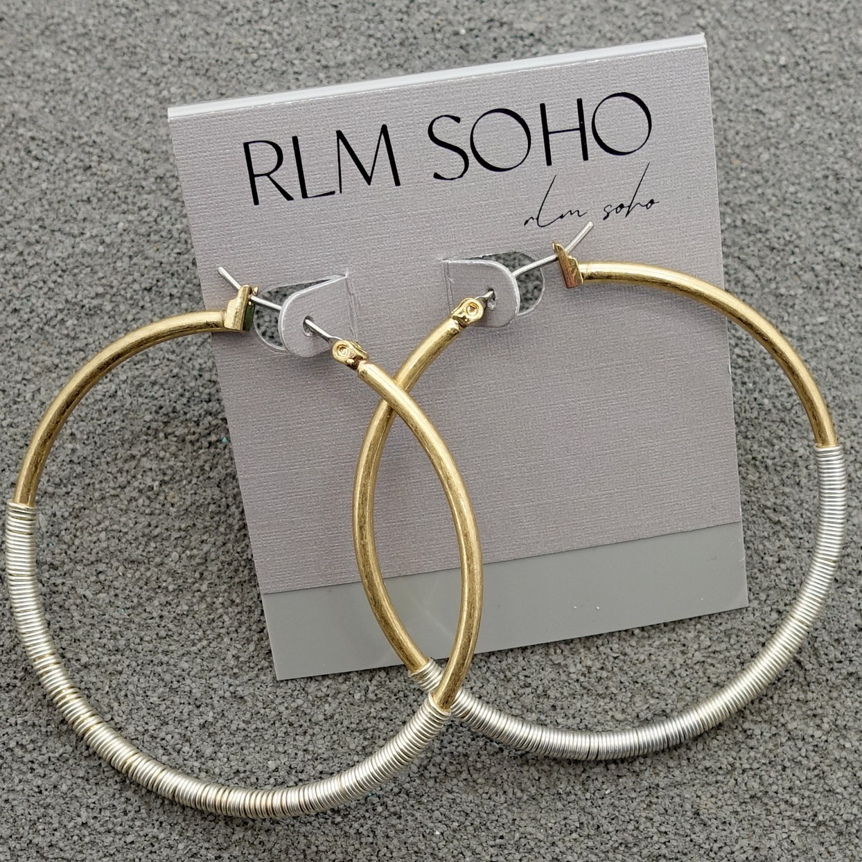 拉睦RLM SOHO手工绕丝设计师腔调森女文艺术气质潮人个性耳圈环饰