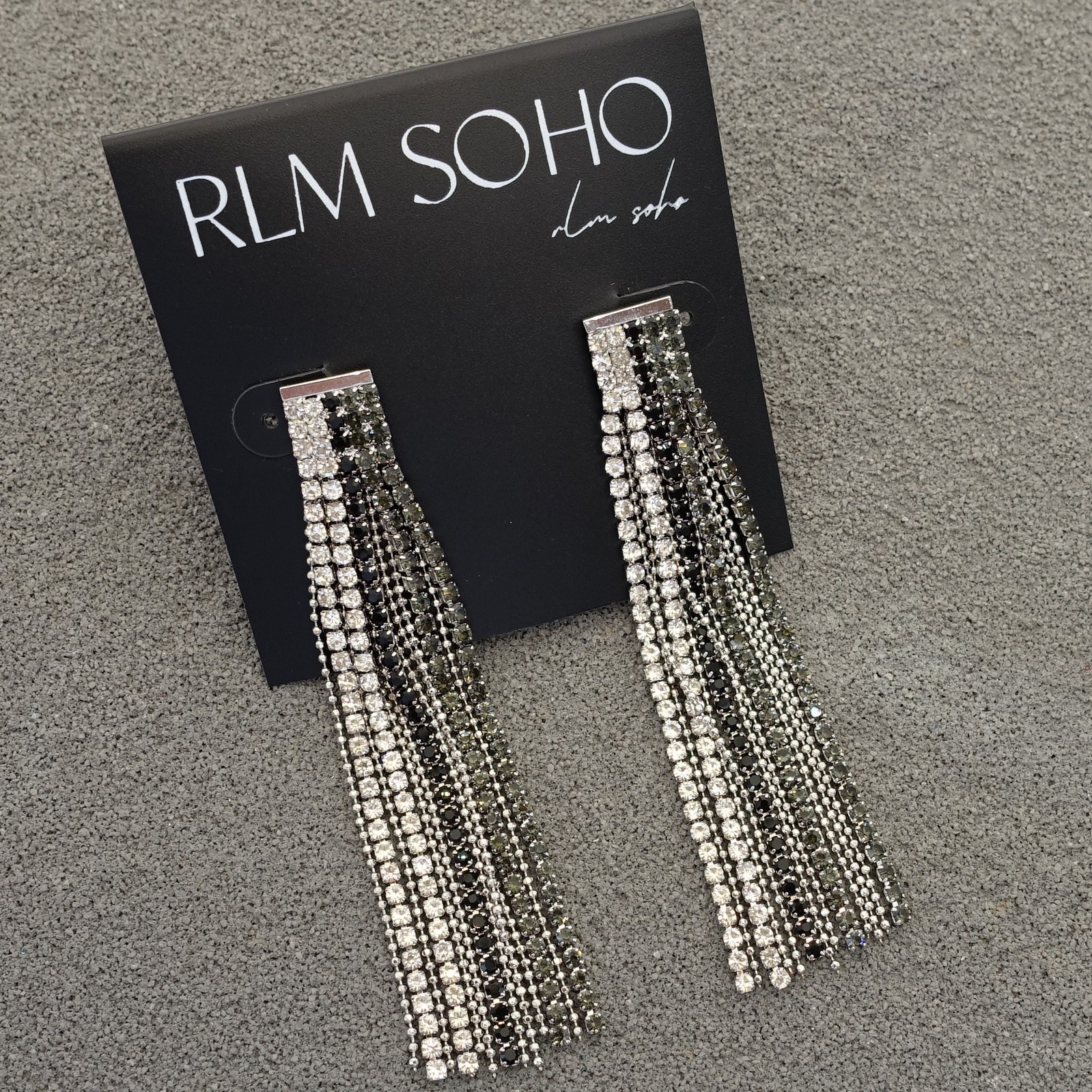 拉睦RLM SOHO镶钻流苏度假摄影宴会派对T台走秀场婚纱礼服裙耳坠