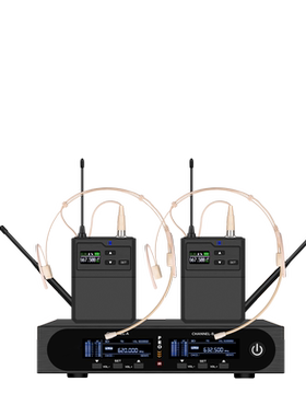 EPDEIMI ULXD24/ewG4专业无线腰包领夹肤色头戴话筒一拖二舞台