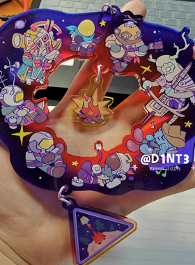 新品星际拓荒outerwilds同人自制高颜值亚克力御守挂件背包装饰