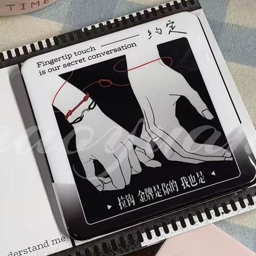 新款莎头5114同人自制吧唧孙颖莎王楚钦约定卡片ins风小卡徽章