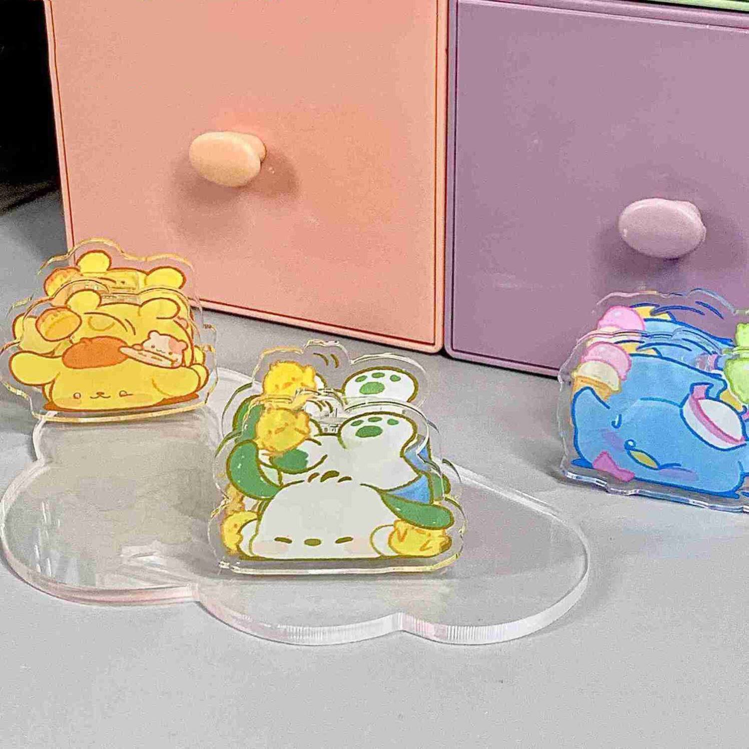 PP 클립 스타일 다기능 노트 클립 귀여운 여성용 하트 크리에이티브 클립 새로운 산리오 레슬링 시리즈