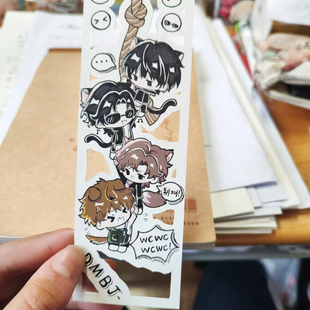 盗墓笔记周边同人高颜值自制吴邪张起灵黑瞎子王胖子手账装饰书签