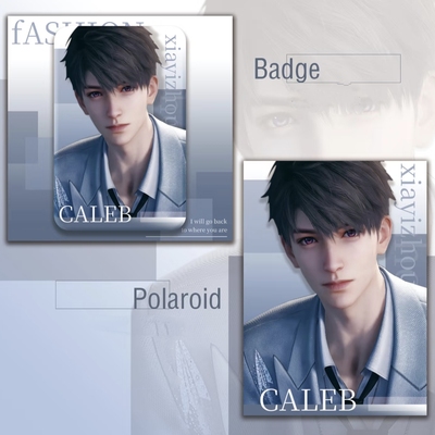 新款恋与深空自制夏以昼方形同人谷吧唧徽章高颜值拍立得收藏卡片