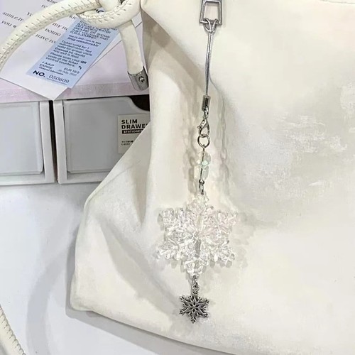 蓝冰大雪花】ccd挂绳手作串珠自制少女心ins手机链可爱咕本挂件