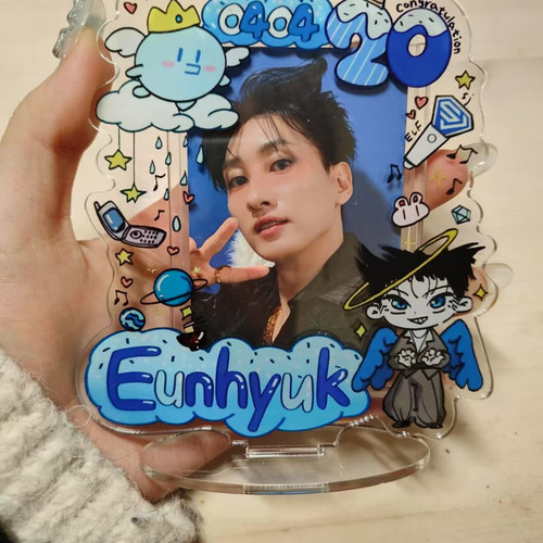 小红书同人款高颜值李赫宰同人自制亚克力三寸插卡立牌桌面摆件