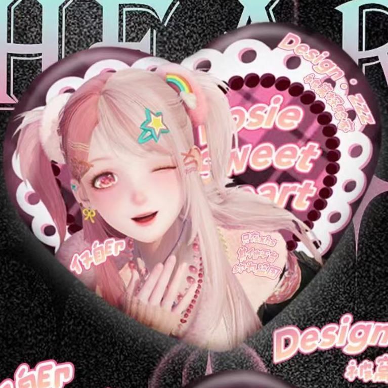 新款无限暖暖周边暖暖Nikki爱心吧唧高颜值二次元徽章同人自制