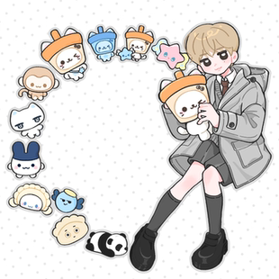 新款nctwish周边自制yushi可爱风手写记笔记可粘性物料同人便签本