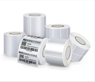 防水防油亚哑银条码标签打印纸条码纸不干胶不退色资产贴标二维码