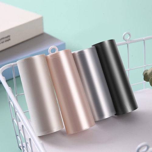 彩色大号加厚平口垃圾袋 日式科技黑45*50PE五连卷100只装