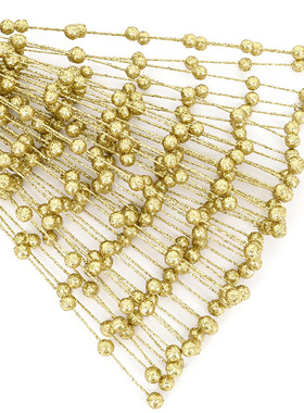 圣诞节装饰开心果客厅摆放金粉浆果假花派对用品插花闪粉圣诞球