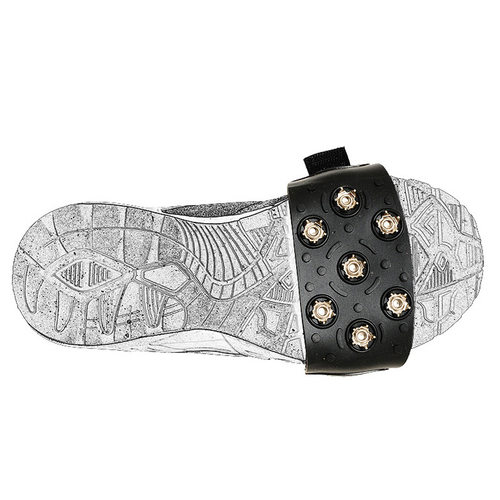 Selpa户外7齿魔术贴简易城市冰爪登山鞋钉防滑鞋套轻便冰雪地钢爪