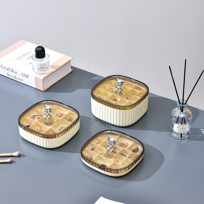 饰品戒指耳环项链手串收纳轻奢高级感多层分格手表手镯首饰收纳盒