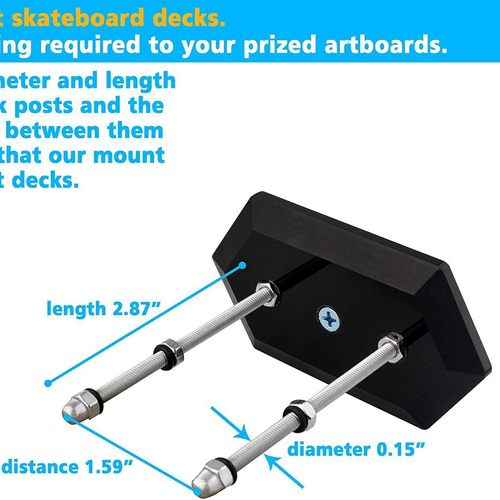 亚克力壁挂式滑板架 长板滑板车壁挂架 滑板比赛甲板滑板储存架
