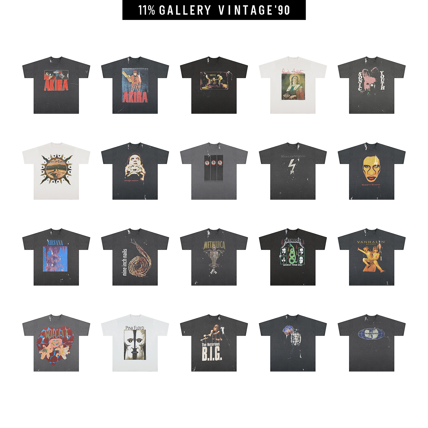 11%GalleryVINTAGE'90做旧短袖