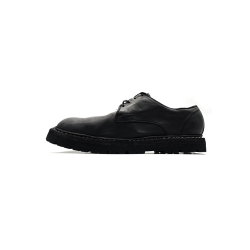 正品Guidi9920VN系带德比皮鞋