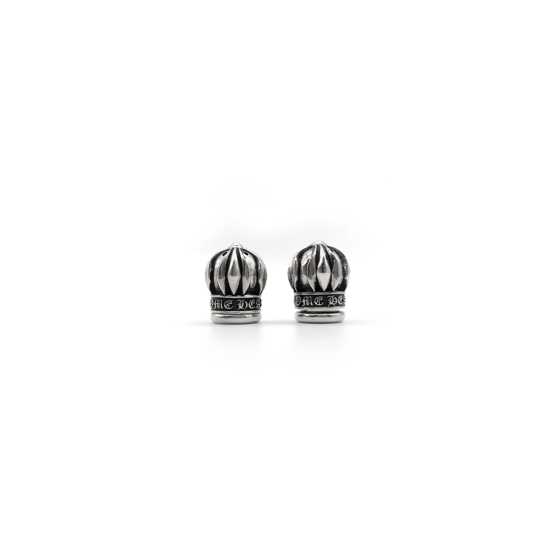 【现货】Chrome Hearts 克罗心 925银胡椒粉罐 胡椒瓶一对