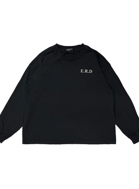 【现货】Enfants Riches Déprimés ERD黑色人像疗愈印花长袖T恤
