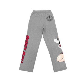 【现货】Deadly Doll 灰色啦啦队女郎漫画运动长裤 男女同款