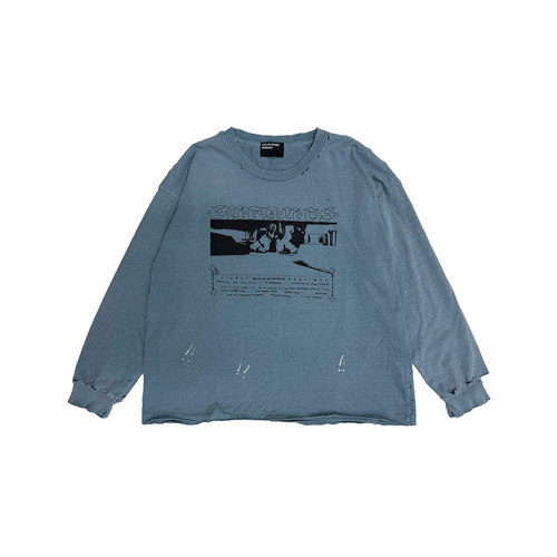 正品ERD男孩印花泼墨破坏长袖