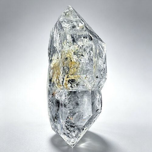 天然黑流沙闪灵钻原石摆件一物一图 64x36x19mm 64g