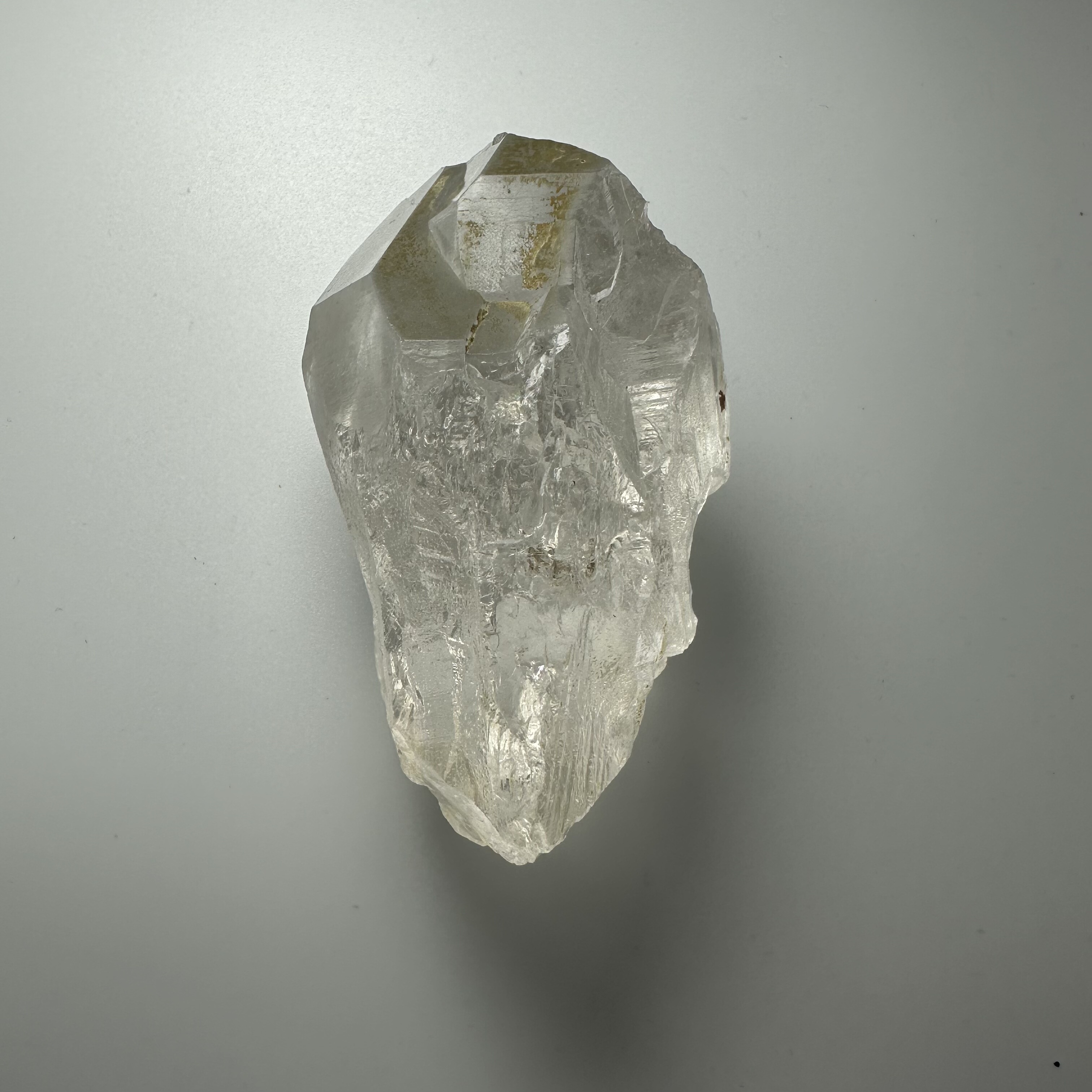 天然喜马水晶权杖 带头彩 80x42x42mm 180g