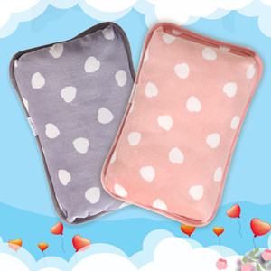 乐雪儿热水袋暖手袋电暖宝暖宝宝暖宫女暖手暖腰暖背双插手可拆洗