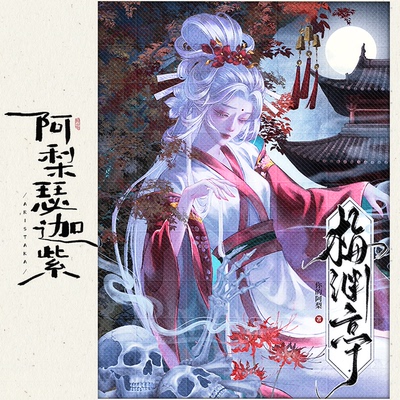 梨设计 古风女主 古女人设封面模板 晋江番茄长佩奇幻小说封面