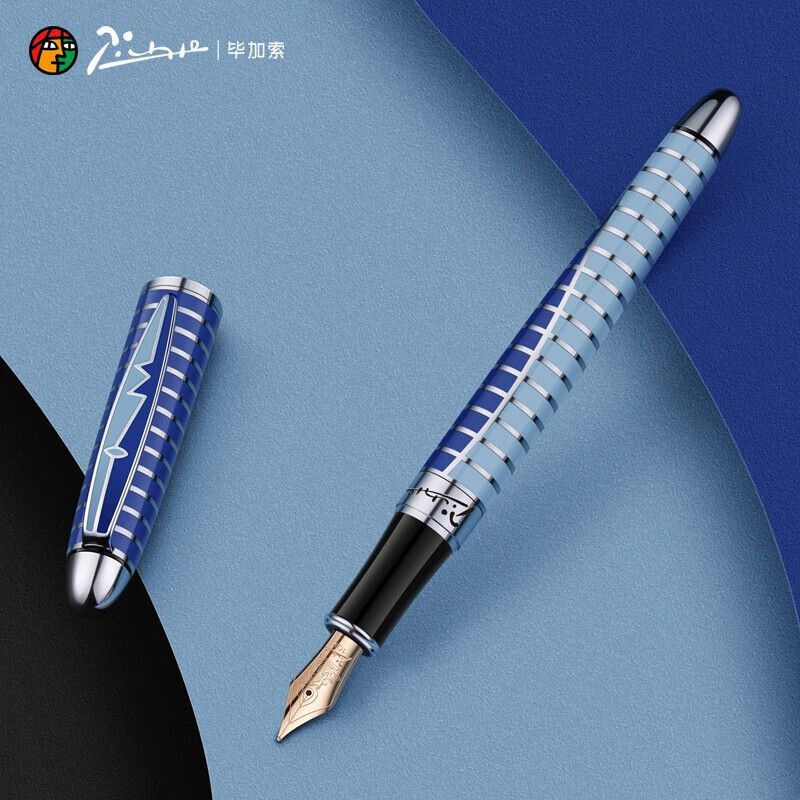 毕加索pimio钢笔81花之圆舞10K金笔商务办公用练字硬笔书法钢笔