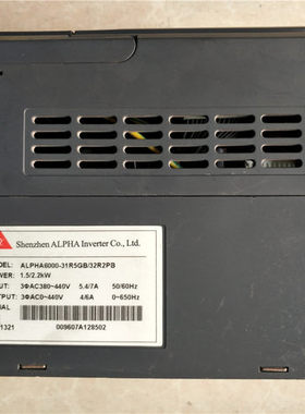 拆机ALPHA变频器ALPHA6000-31R5GB/32R2PB 包好用询价