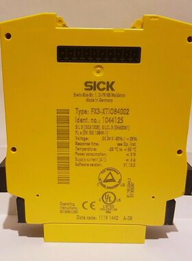德国sick安全继电器FX3-XTIO84002订货号: 1044125询价