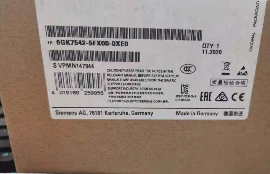原装PLC西门子S7-1500通信处理器CP1542-5模块6GK7542-5FX00-0XE0