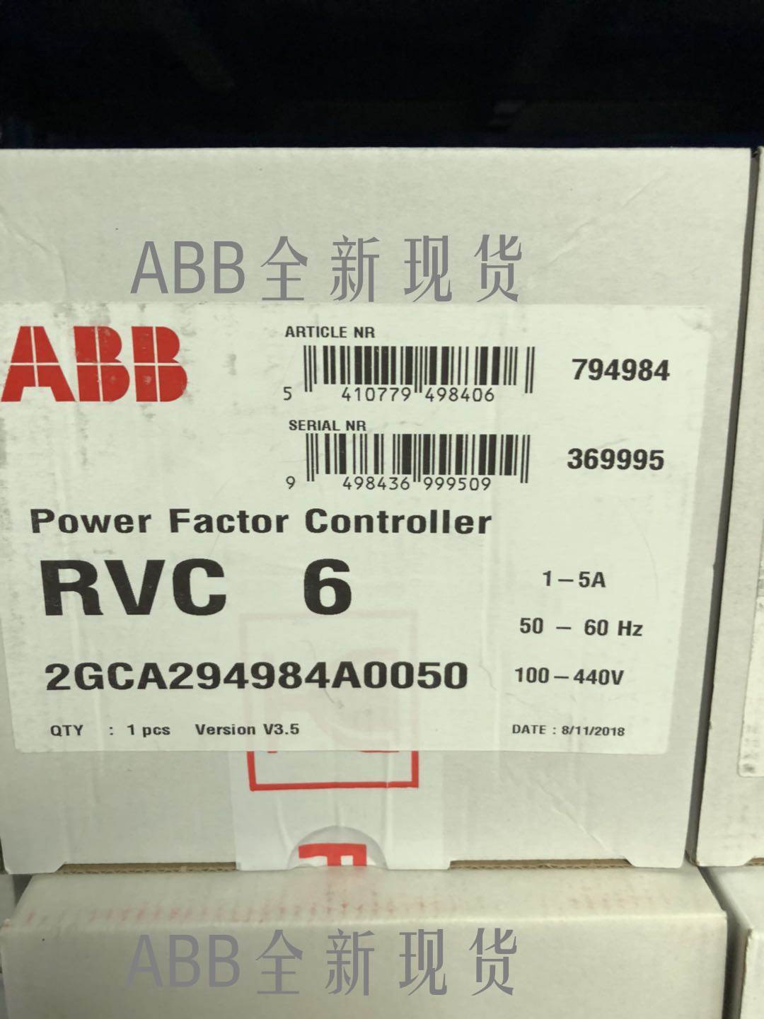 abb功率因数控制器 RVC-12、RVC-10、RVC-8 、RVC-6 原装现货询价