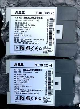 ABB PLC可编程逻辑控制器 Pluto B20 V2 2TLA020070R4600询价