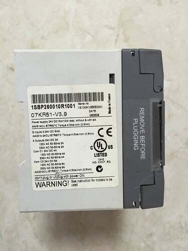 07KR51-V3.9 U3.6 1SBP260010R1001 ABB PLC模块 原装现货询价