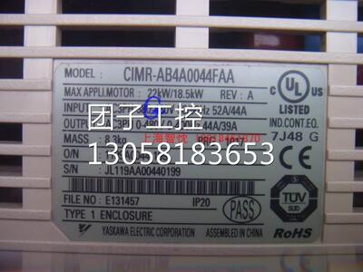 ￥CIMR-AB4A0044FAA安川A1000系列CIMR-AB4A0044FBA,18.5KW成色询