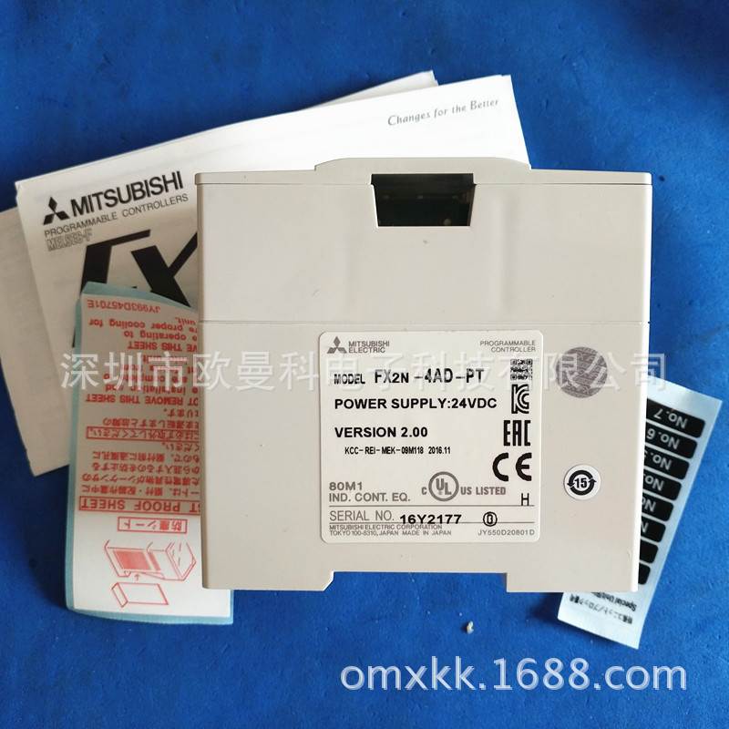 销售三菱模拟量模块FX2N-4AD-PT温度传感模块FX2N功能模块询价