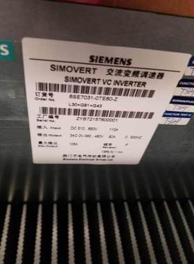 西门子原装SIMOVERT主驱动矢量控制反用换流器6SE7031-0TE60询价