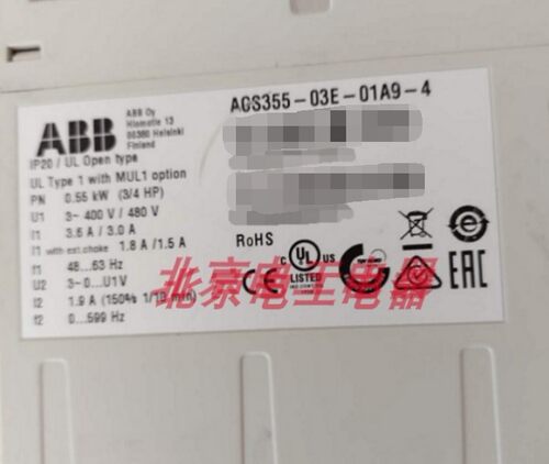 ABB变频器ACS355-03E-