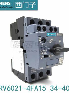 原装SIEMENS西门子马达保护断路器3RV6021-4FA15 电流范围34-40A